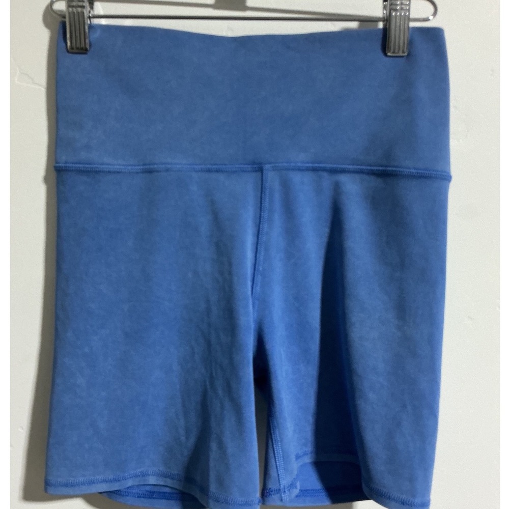 Vuori High Rise Biker Shorts Blue Performance Stretch Athletic Size S VW3016